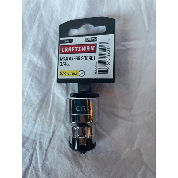 New Craftsman Max Axess through Socket 3/4" 3/8 inch drive SAE 929249 6 point - Picture 1 of 1